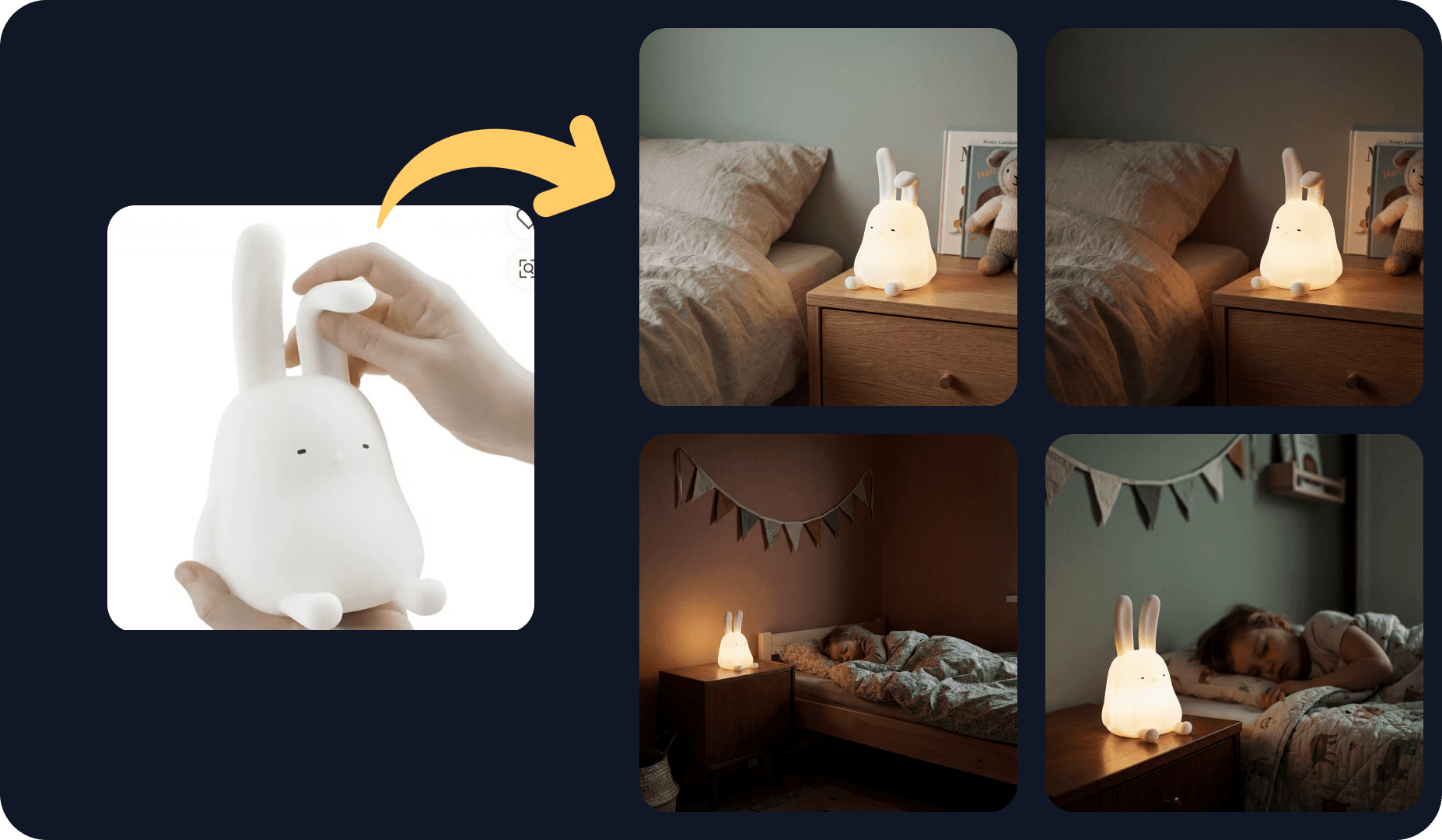 AI kids product photo